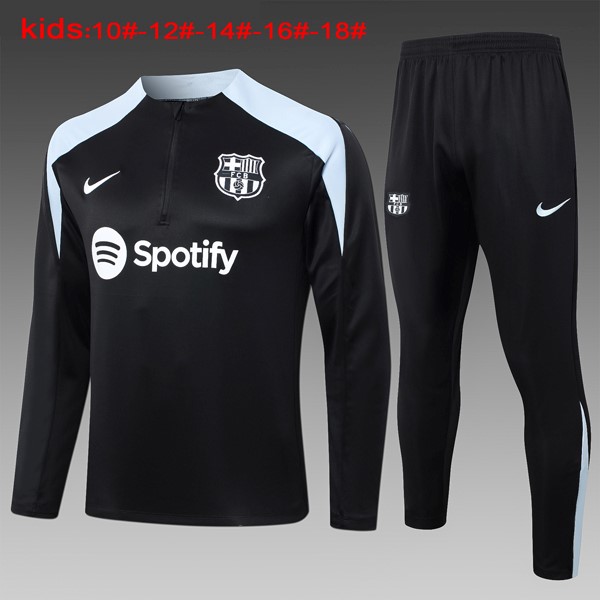 Kinder Sweatshirts Barcelona 2024-2025 Schwarz Grau 3